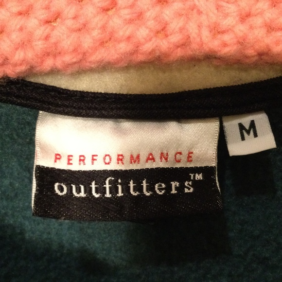⭐️ Performance Outfitters Teal forest Green Fleece Long Sleeve Top - Picture 3 of 4